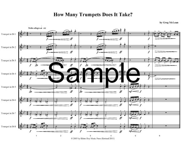 How Many Trumpets Does it Take? (8-part version)