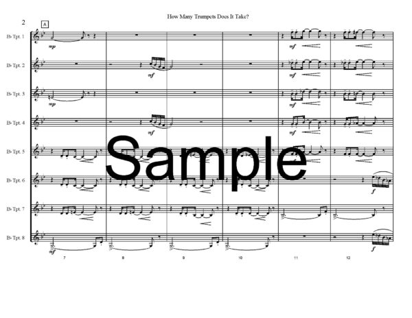 How Many Trumpets Does it Take? (8-part version) - Image 2