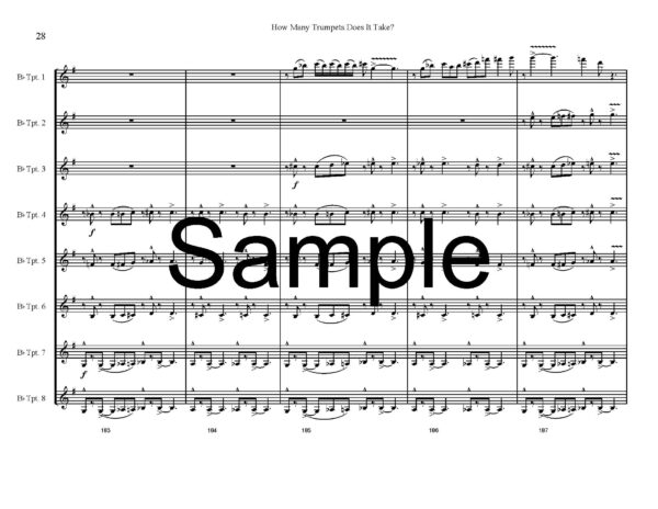 How Many Trumpets Does it Take? (8-part version) - Image 4