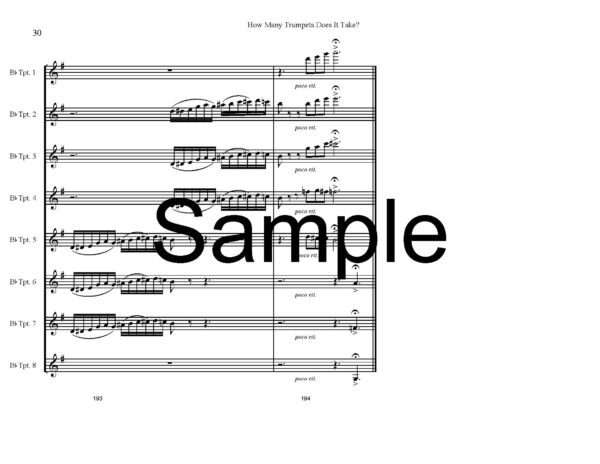 How Many Trumpets, eight-part