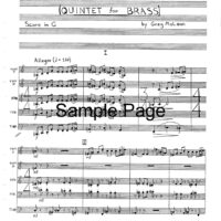 Quintet for Brass