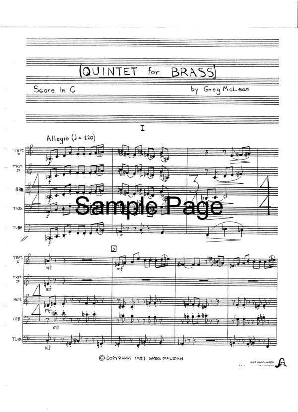 Quintet for Brass