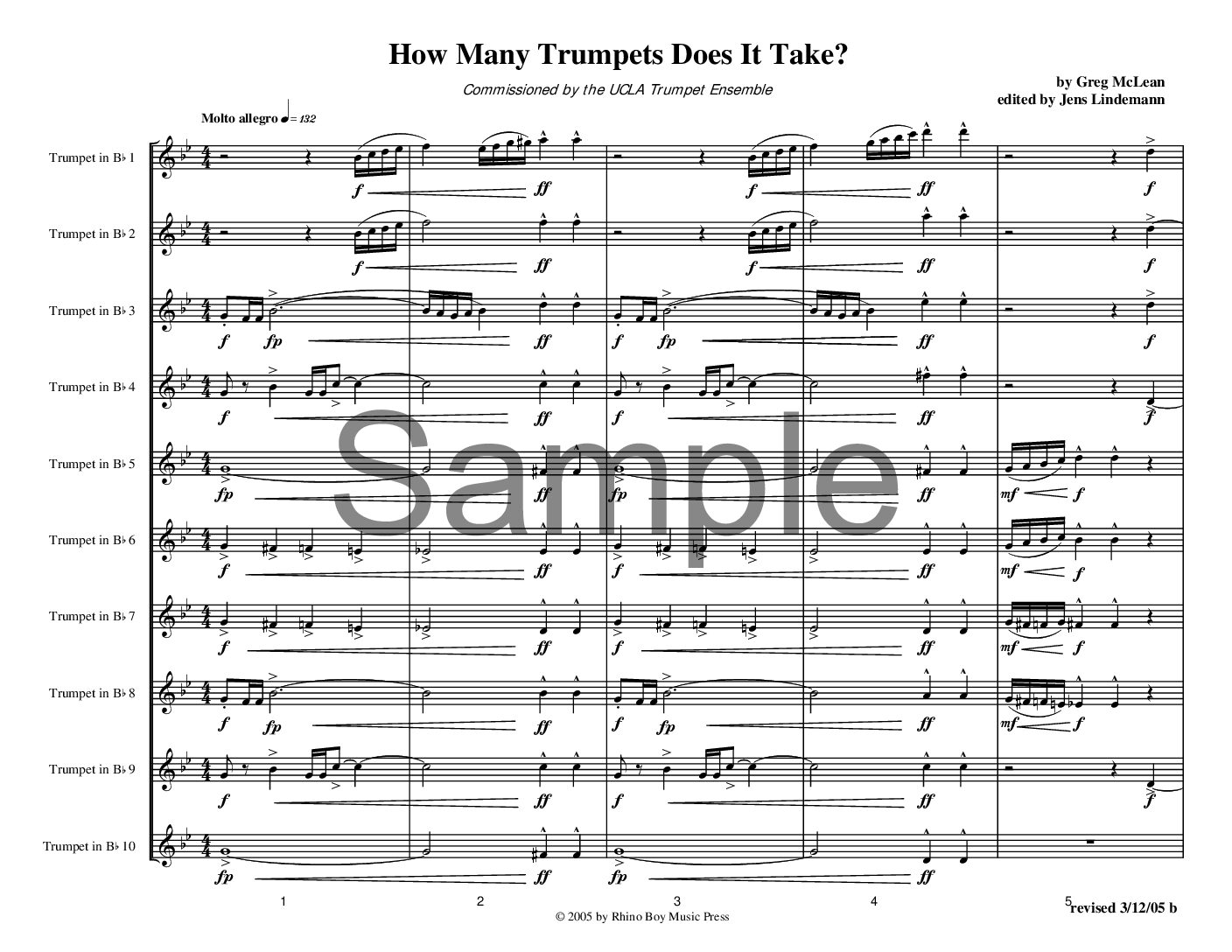 How Many Trumpets Does it Take? (10-part version)