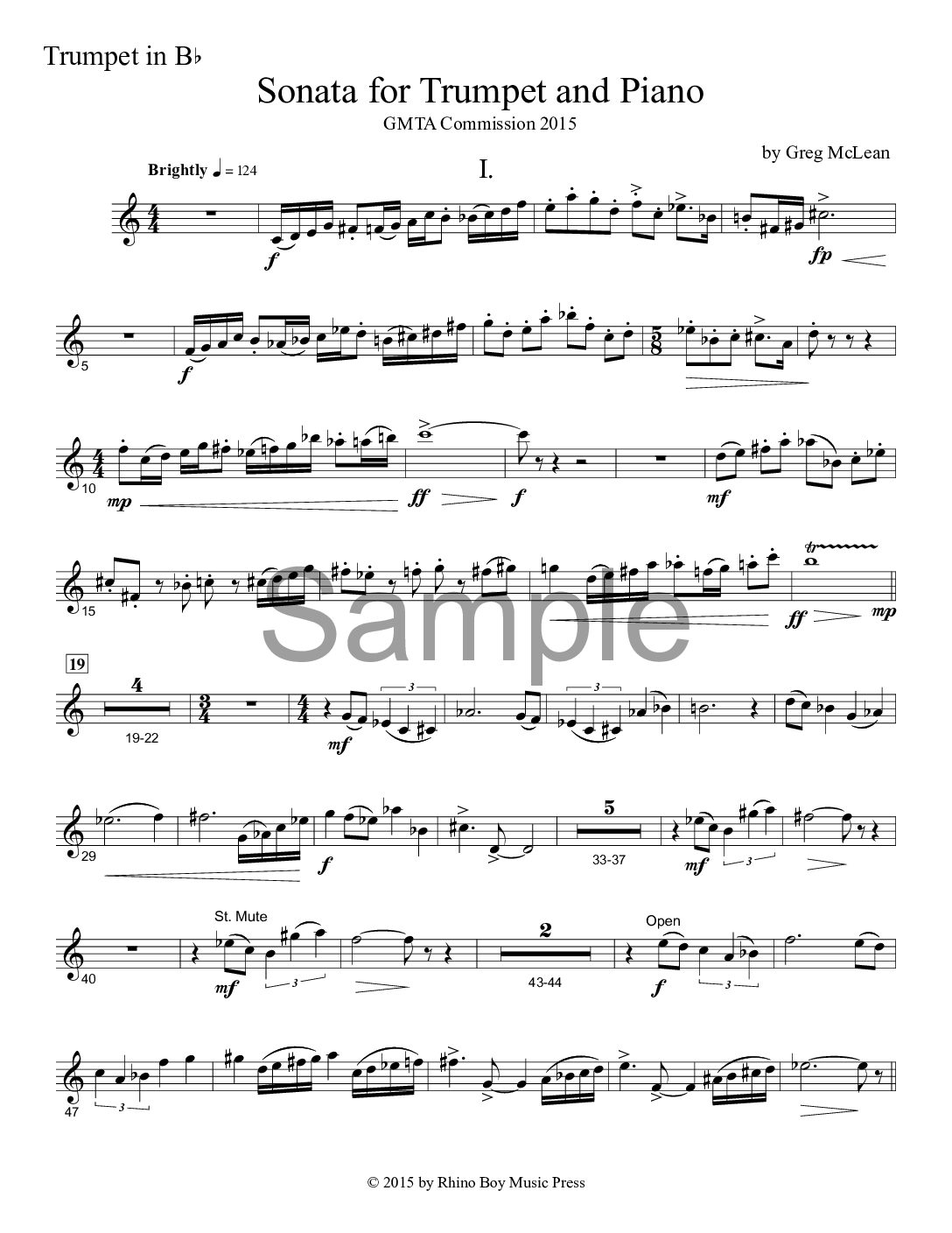 Sonata for Trumpet and Piano