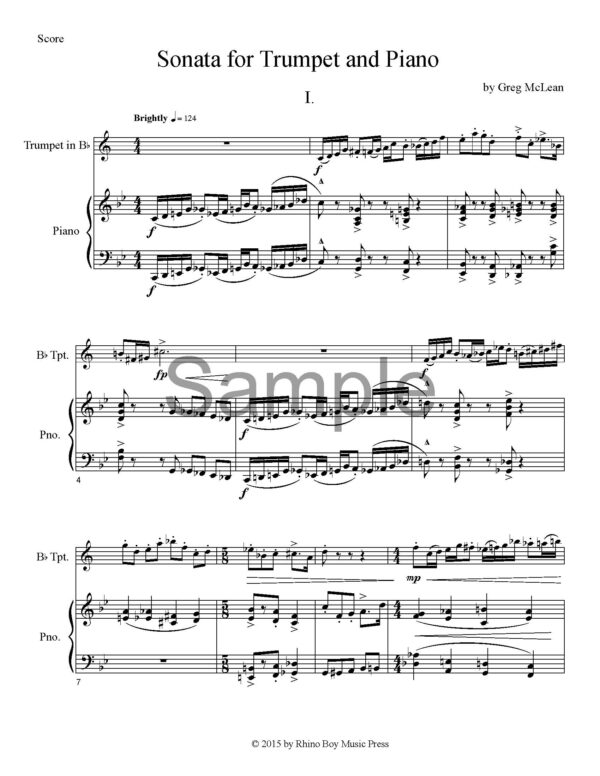 Sonata for Trumpet and Piano - Image 7