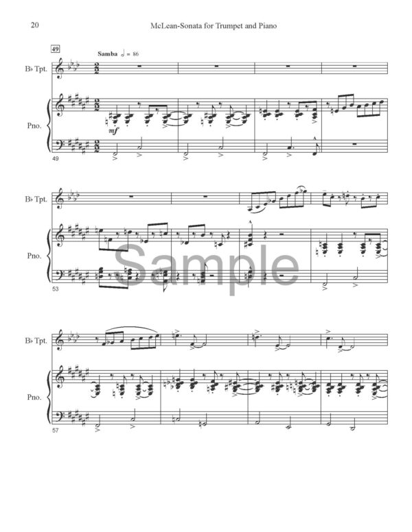 Sonata for Trumpet and Piano - Image 11