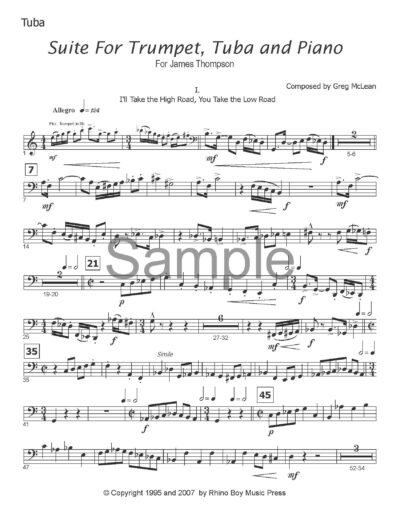 Suite for Trumpet, Tuba and Piano