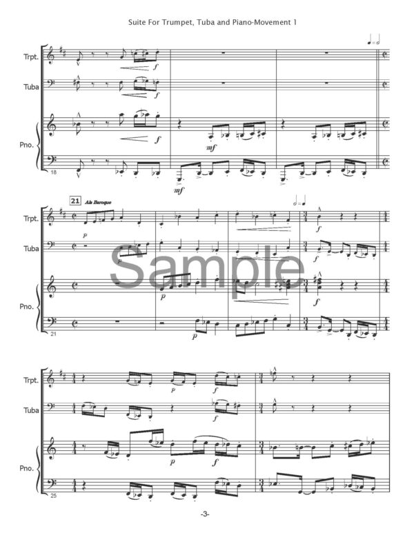 Suite for Trumpet, Tuba and Piano - Image 6