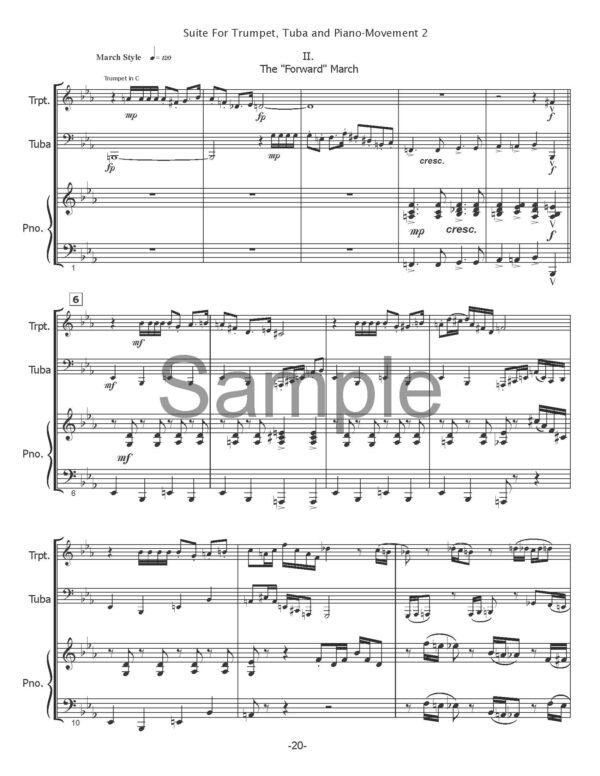 Suite for Trumpet, Tuba and Piano - Image 7