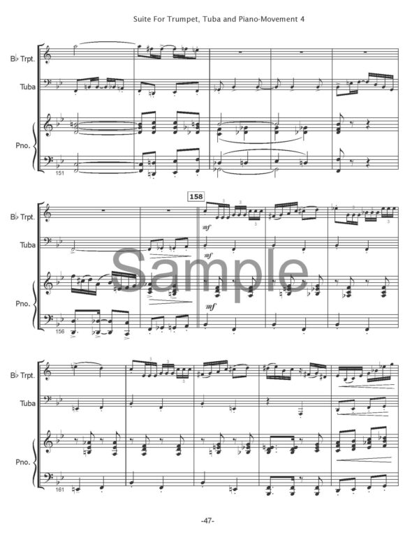 Suite for Trumpet, Tuba and Piano - Image 13
