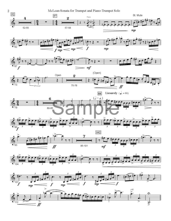 Sonata for Trumpet and Piano - Image 2
