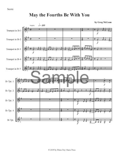 May the Fourths Be With You (5-part, Bb trumpet)