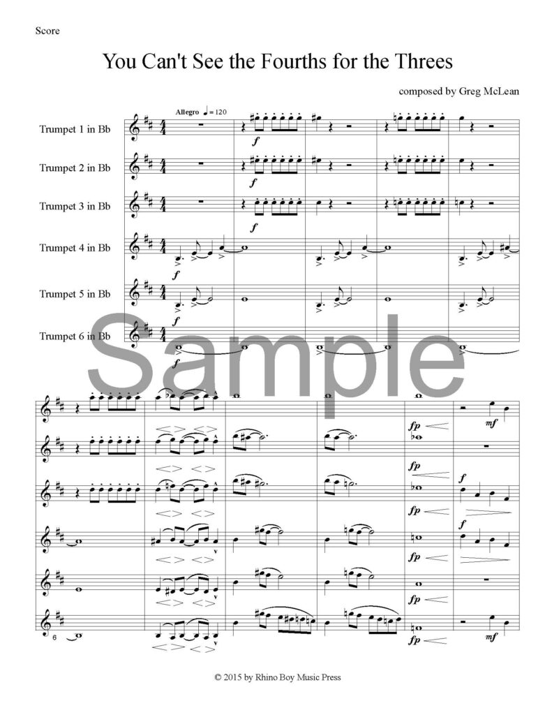 Third's Time the Charm (5-part, Bb trumpets)